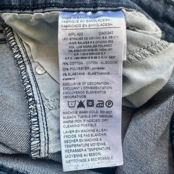 Denizen from Levi's Modern Slim Blue Jeans Skinny Size 14 - Picture 5 of 6